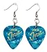 Guitar Pick Earring - Turquoise