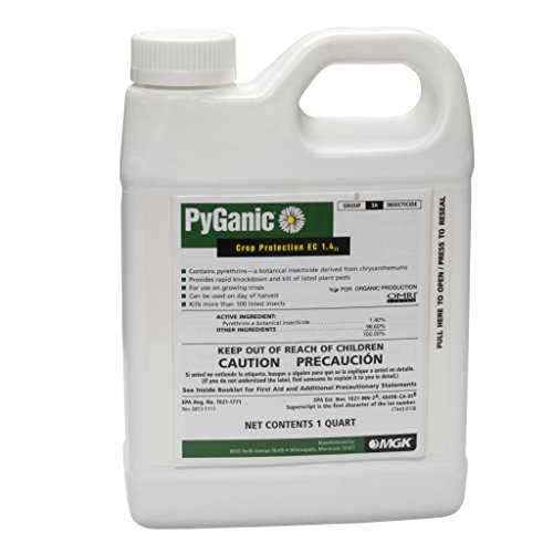 Insecticide Organic Pyganic 1.4% Pyrethrin 1 Quart Size by Davids Garden Seeds and Products Insecticide Organic Pyganic 1.4% Pyrethrin 1 Quart Size by Davids Garden Seeds and Products