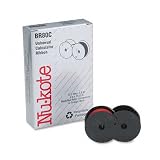 Nu-Kote : BR80C Calculator Ribbon, Nylon, Black/Red -:- Sold as 2 Packs of - 1 - / - Total of 2 Each