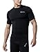 CLSL TM-R13-BLKZ_Large j-ALX Tesla Men's Cool Dry Compression Baselayer Short SleeveT Shirts R13