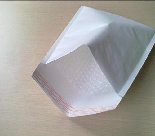 (100 pieces/lot) : 3.5 x 4.5" Mailer Bubble Poly Envelopes Bags Mailers Padded White Small Tube The self-seal closure provides a reliable, tamper-evident seal to secure all enclosures.