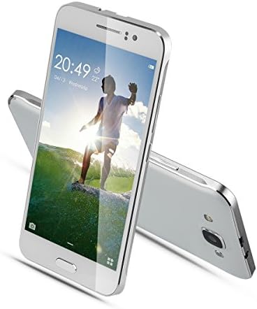 CHSLING Unlocked Cell Phone, 5.0" Anroid 5.1 MTK6580 Quad Core ROM 4GB 5.0MP Camera GSM/3G Quadband Dual Sim WIFI Bluetooth - White