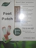 Detox Foot Pads - Detoxication Patches 10 Pack - Detoxifies The Body While You Sleep, Promotes Restful Sleep, Reduces Fatigue, Removes Toxins