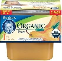 Gerber 1st Foods Organic Pears, 2-Count, 2.5-Ounce Tubs (Pack of 8)
From Gerber
