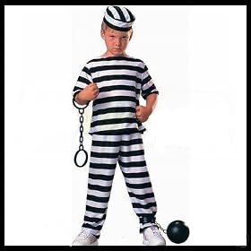 Haunted House Child Prisoner Costume, Small