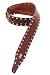 Levy's Leathers 2 1/2 Leather Guitar Strap with Metal Rivet Border,Burgundy