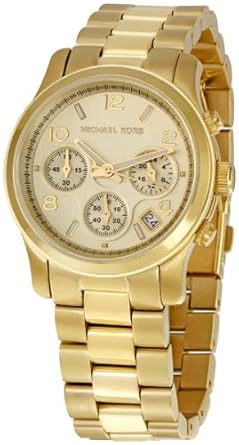  Michael Kors Midsized Chronograph Gold Tone Womens Watch MK5055