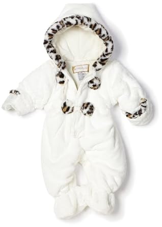 Rothschild Baby Girls Newborn Plush Snowsuits