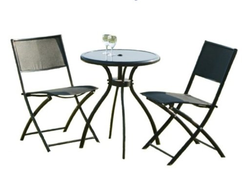 Transcontinental Seychelles Bistro Set - Black top Bistro sets Transcontinental Seychelles Bistro Set - Black picture