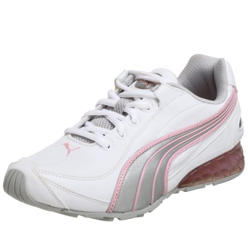 PUMA Women's Cell Cerae II Running Shoe,White/Almond/Blossom/Silver,7 M US