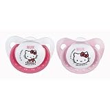 Sucette NUK silicone physiologique Hello Kitty / lot de 2