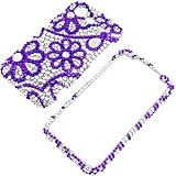 Rhinestones Protector Case for HTC DROID Incredible 2 ADR6350, Purple Lace  ....