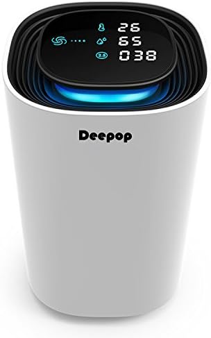 Deepop Hand-wave Control Intelligent Air Purifier Rich Ion Creater Semi Permanent Using Without Filter Air Condition Meter