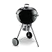 Weber 1351004 One-Touch Premium, Holzkohle-Kugelgrill  57 cm, Schwarz