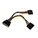StarTech.com PYO2SATA 6in SATA Power Y Splitter Cable Adapter - M/F