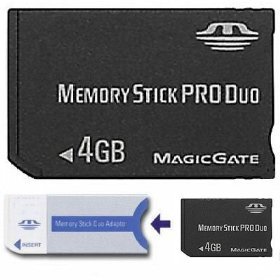 Generic 4GB Memory Stick Pro Duo Card For PSP Cameras, Mobiles