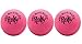 Pink Ball (Pack of 3) 2.55 Inches Original Pinky Balls by JA-RU for Therapy or for Playing Hi-Bounce and JA-RU Ball. #976-3Pe
