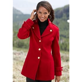 Gold-Button Wool Coat by Chadwicks
