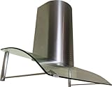 Yosemite Home Decor MCCH36S Contemporary Series Canopy Hood with 600 CFM Dual Blowers, 36-Inch, Stainless Steel and Convex Glass