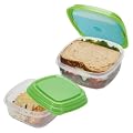 Fresh Selects Sandwich & Side Lunch Containers (Set of 2)
