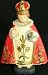 Antique French Chalkware Crowned Jesus Child of Prague