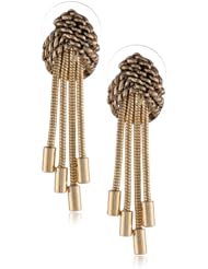 Napier "X World" Gold-Tone X Shaky Drop Earrings