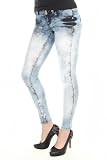 LOVEsick Blue Acid Wash Super Skinny Jeggings