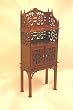 Sale!!!! Miniature Miniature Handcarved Walnut Lattice Buffet