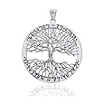 Wiccan Twisted Tree of Life Amulet Sterling Silver Pendant