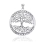 Wiccan Twisted Tree of Life Amulet Sterling Silver Pendant