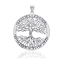 Wiccan Twisted Tree of Life Amulet Sterling Silver Pendant