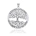 Wiccan Twisted Tree of Life Amulet Sterling Silver Pendant