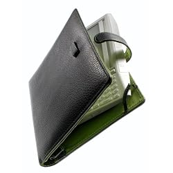 Genuine Leather Executive Case for Amazon Kindle 1 (1st Generation Kindle) by bobarra (black)