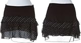 LA BELLE Tiered Chiffon Mini Skirt