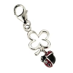 ZEEme Charms Club Karabineranh�nger "Marienk�fer mit Kleeblatt" 393240108