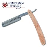Dovo Straight Razor Juniper Wood Brucke Bridge Carbon Steel Blade