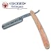 Dovo Straight Razor Juniper Wood Brucke Bridge Carbon Steel Blade
