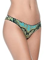 Just Cavalli Braguita Brasileña Brasiliano Tapisserie (Verde / Negro)