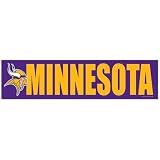 NFL Football Minnesota Vikings Bumper Sticker (2-Pack)