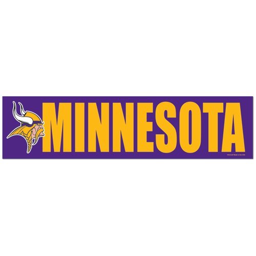 NFL Football Minnesota Vikings Bumper Sticker (2-Pack)
