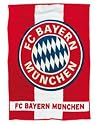 FC Bayern München Veloursdecke 3 Streifen,140cm/200cm 85% Acryl 15% Polyester Fanartikel