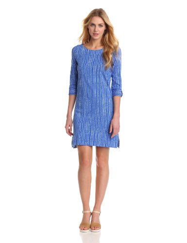 Hatley Women's Rope Long Sleeve Knit Dress, Blue Rope, Medium