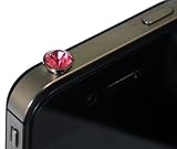 Xtra-Funky Exclusive Bling Diamante Rhinestone Crystal Headphone Port Anti Dust-caps For various devices which have 3.5mm headphone ports including iPhone, iPad, iTouch, HTC, Nokia, Samsung, LG, Sony, Blackberry, etc (PINK)