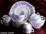 Review staffordshire  / c1880 Staffordshire Purple Transfer Fruiting Vine Cup and Saucer