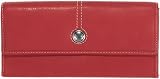Fossil Wallet - Weekender Flap Checkbook (Color: Red)
