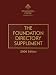 Book The Foundation Directory Supplement 2006 (Foundation Directory Supplement)