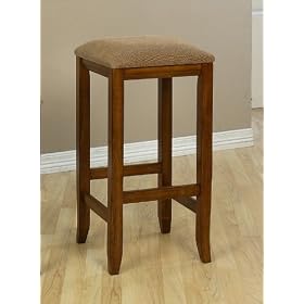Set of 2 Mission Oak 29 Square Bar Stools by visiondecor Furniture