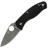 Spyderco Persistence C136GP Plain Edge Knife, Black