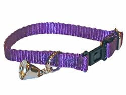 Sandia Pet Products Purple Ferret Collar with Bell - adjustable 4 to 8 inches