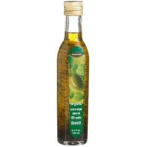 Mantova Basil Organic Extra Virgin Olive Oil, 8.5-Ounce Bottles (Pack of 3) by 